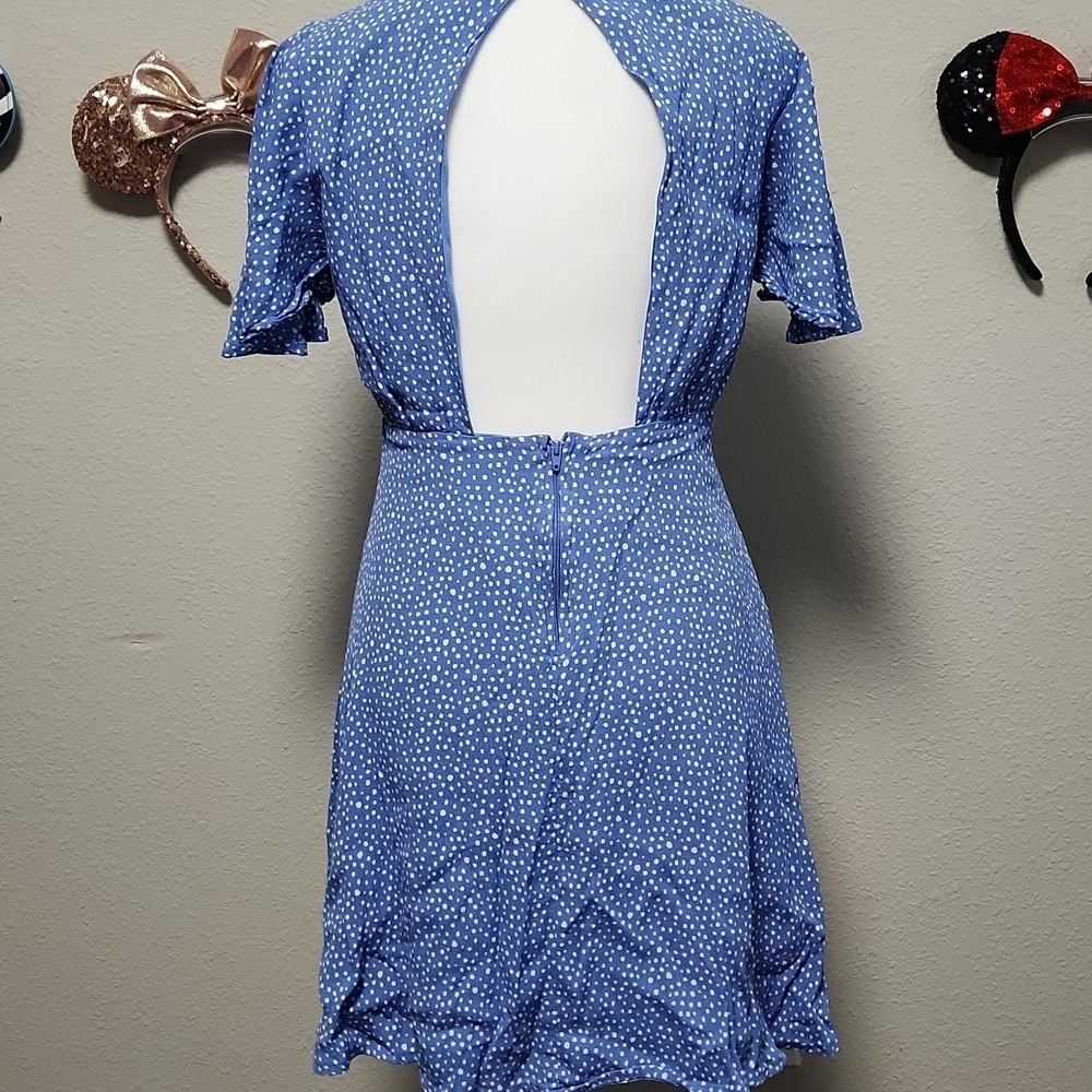Gianni Bini Blue Polka-dot Dress - Picture 5 of 7